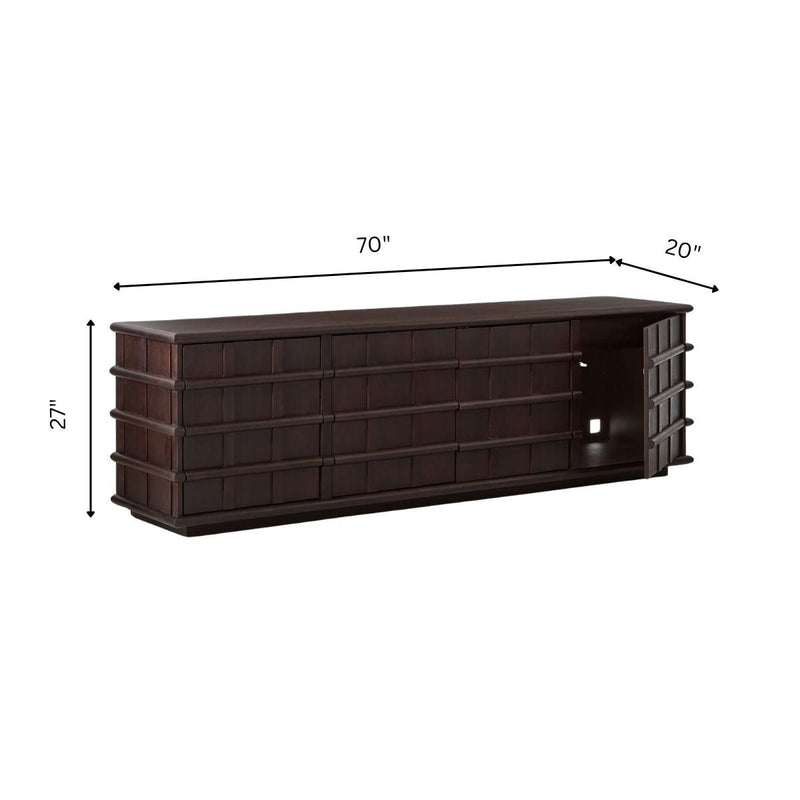 Noir Wooden Full Size Storage Cabinet