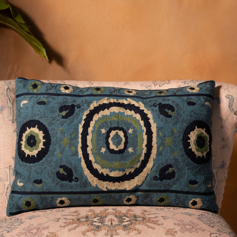 Bukhara Cushion Cover (Blue)