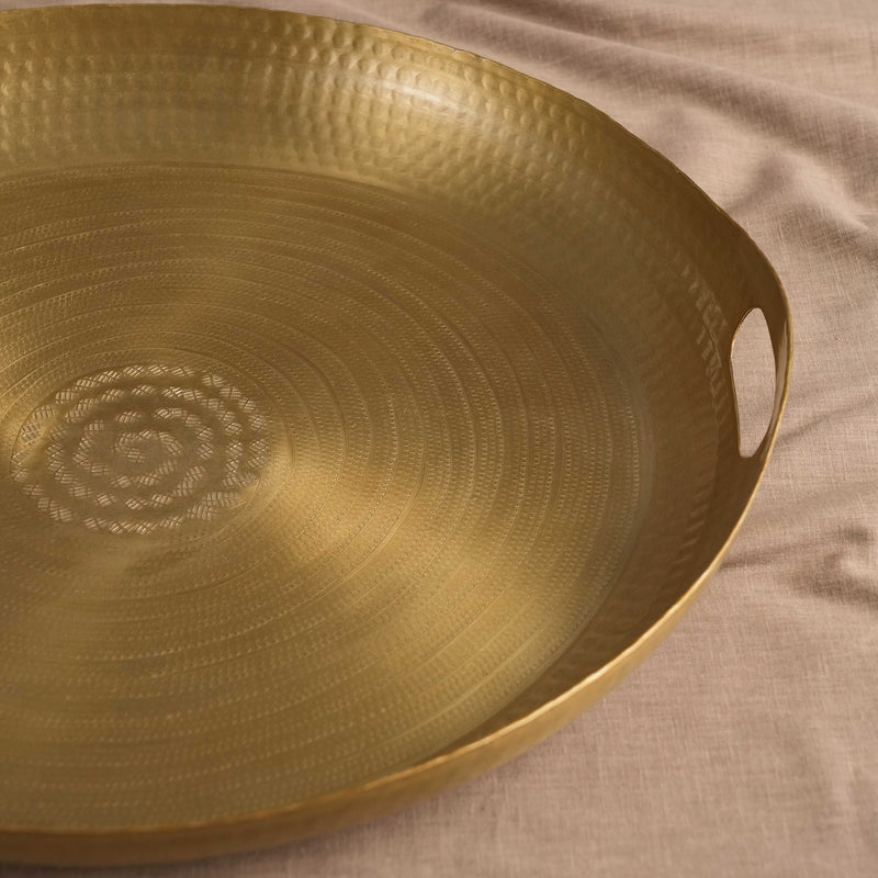 Goldleaf Round Tray