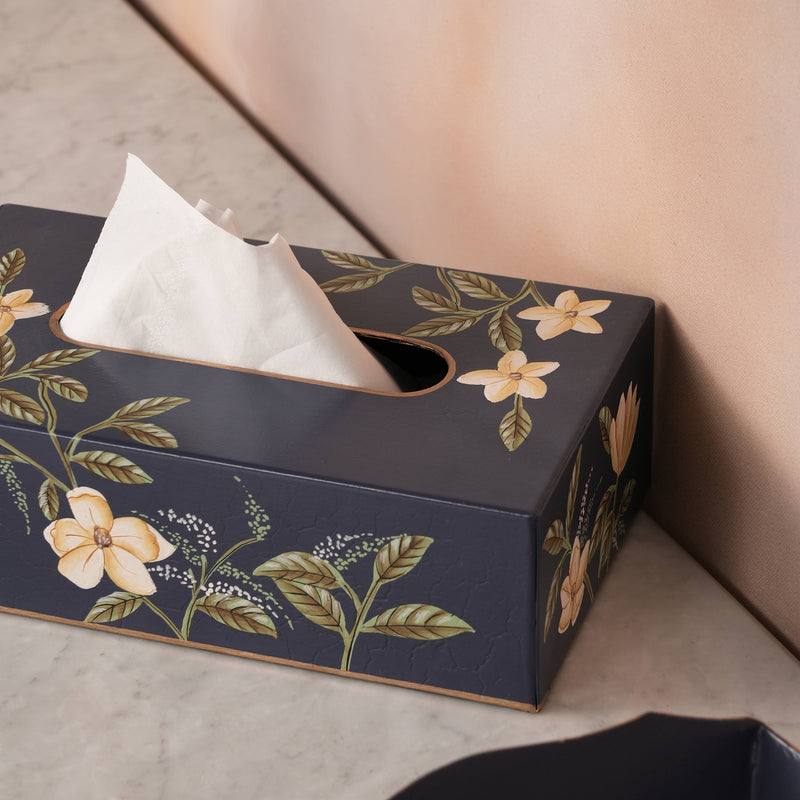 Botanique Hand-Painted Tissue Holder