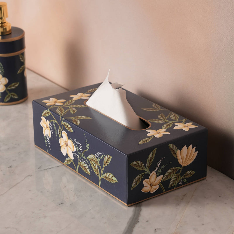 Botanique Hand-Painted Tissue Holder