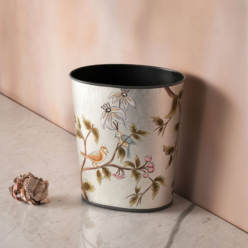 Luna Flora Hand-Painted Bin