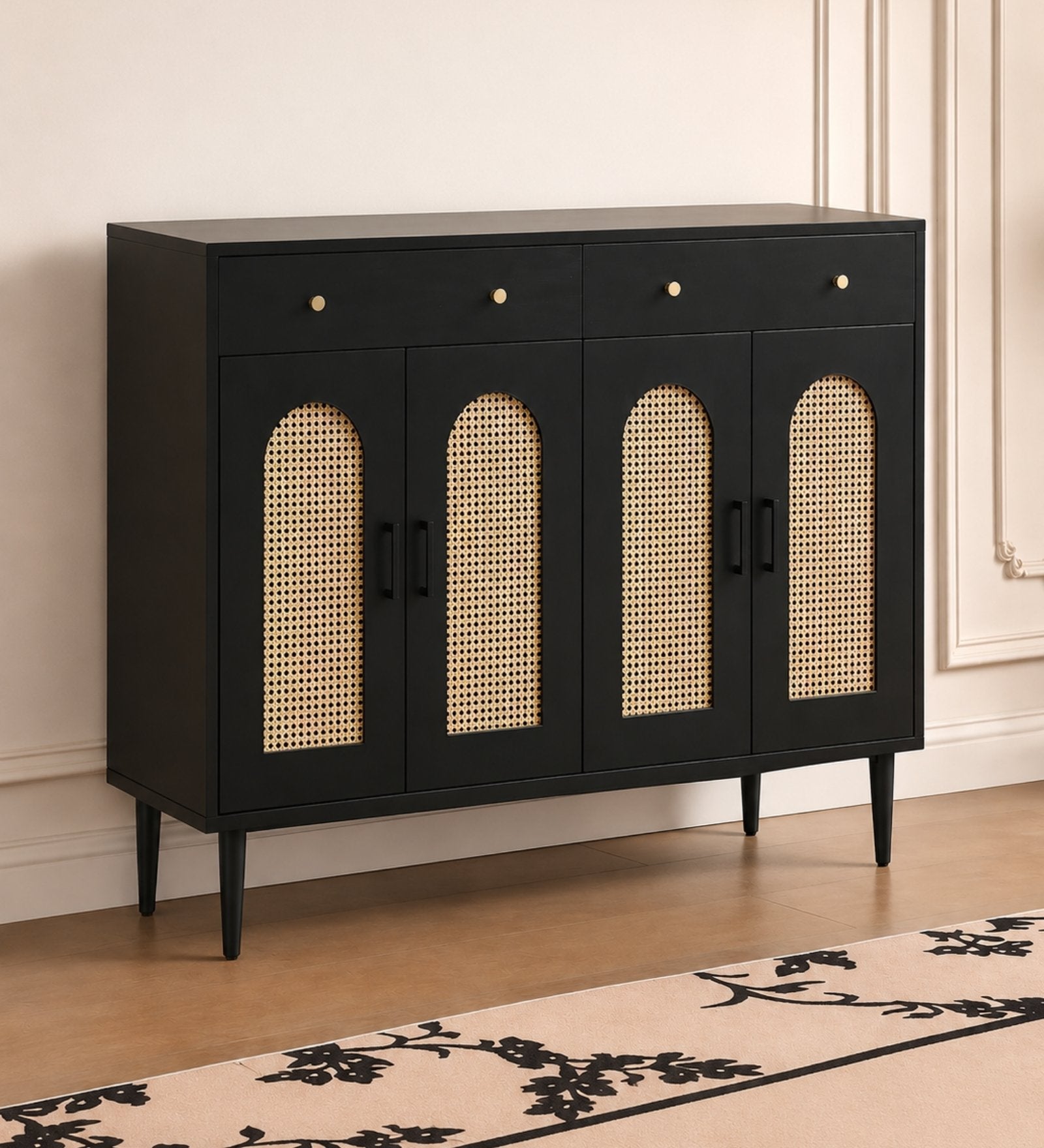 Tira Wooden Full Size Shoe Cabinet - Shoe Racks - Gharaana