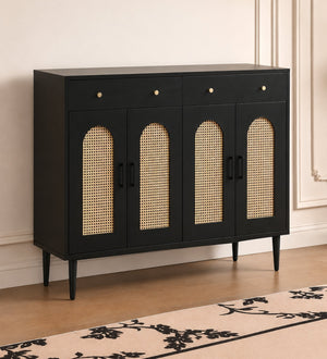 Tira Wooden Full Size Shoe Cabinet - Shoe Racks - Gharaana
