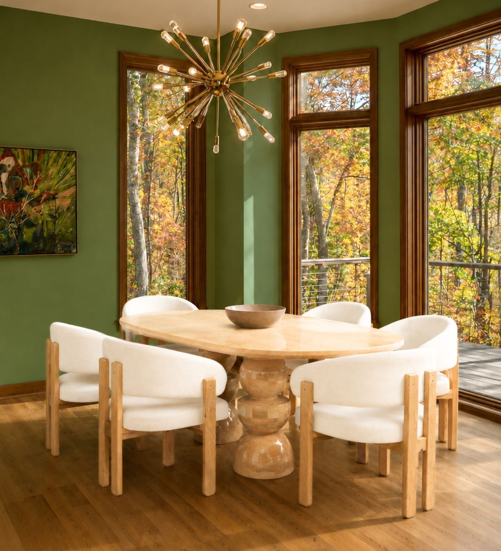 Somany Wooden Dining Table Set - Dining Set - Gharaana
