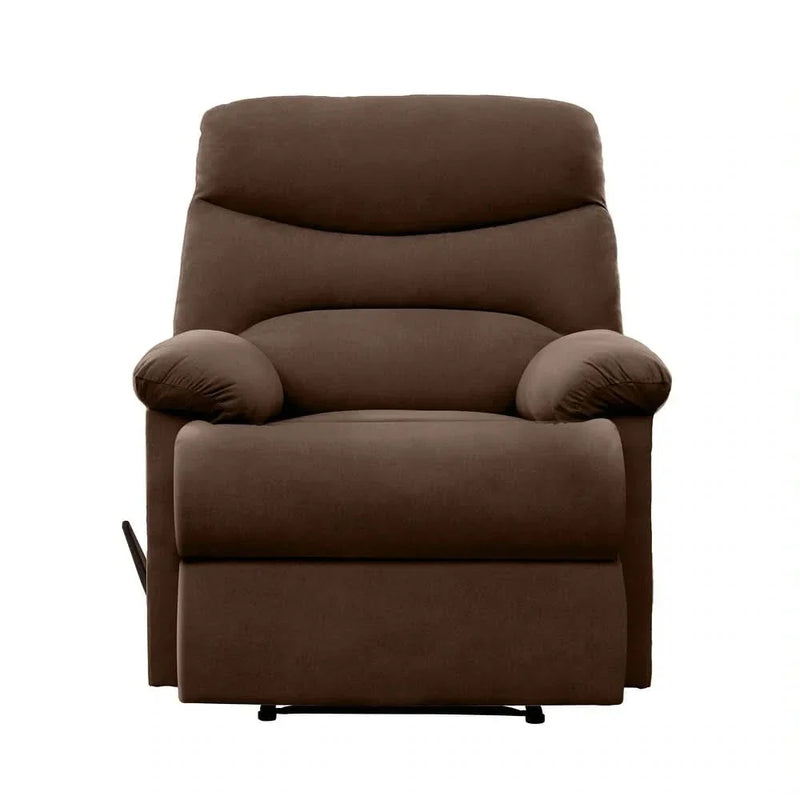 Lounger Wall Hugger Microfiber Recliner - Dark Brown