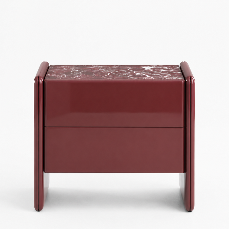 The Rovelle Bedside Table — Luxury Modern Nightstand with 2 Drawers