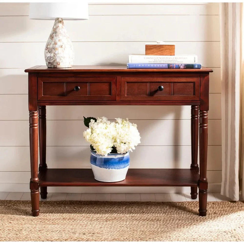 Virutha 2-Drawer Console Table - Wooden Empiro