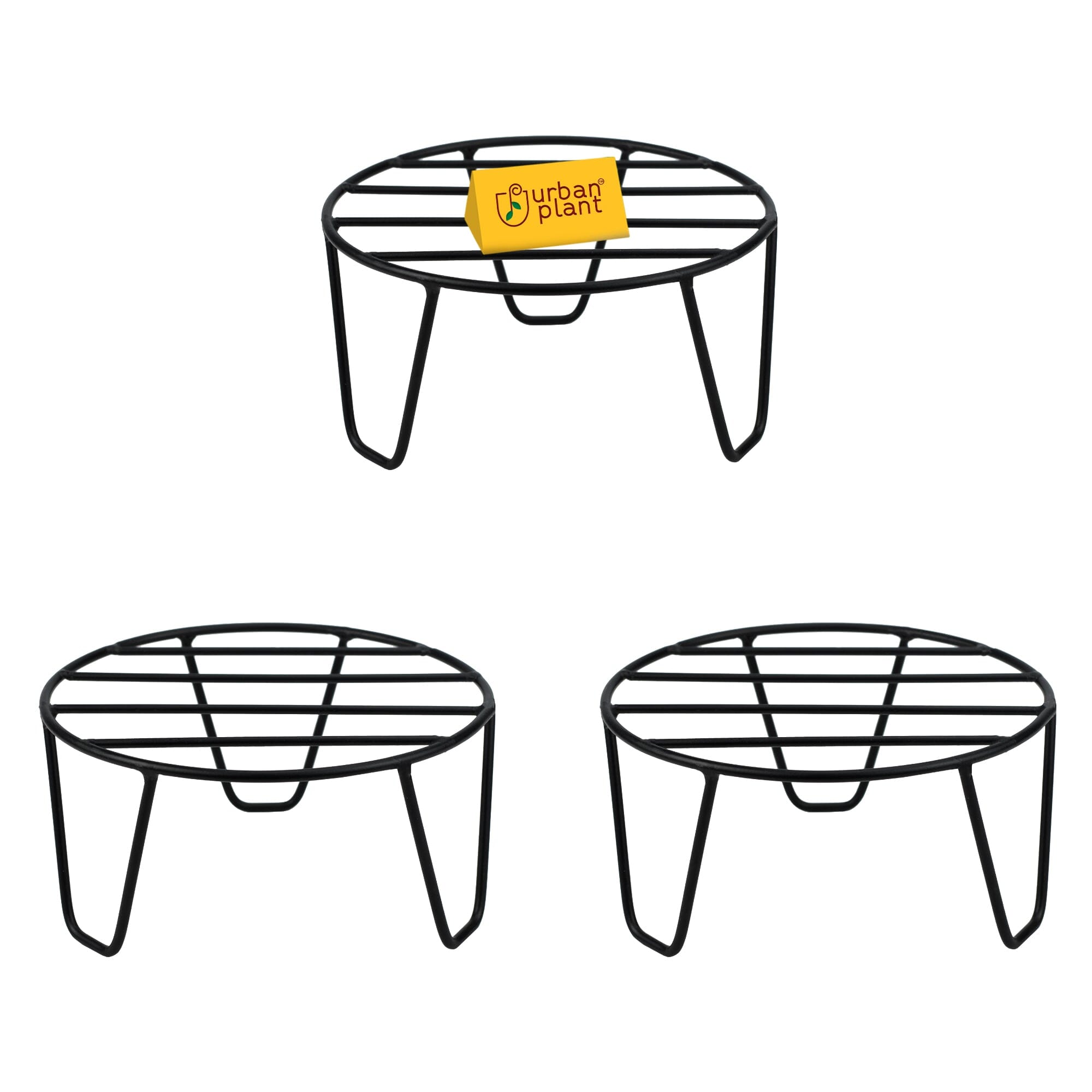 Wooden Empiro Durable Easy Pot Stand - 1171 Metal Stand Wooden Empiro Pack of 3