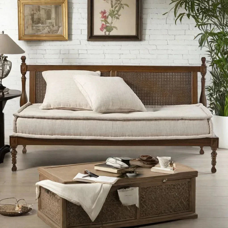 Solid Wood Frame Design Minimalist Sofa 62.99''