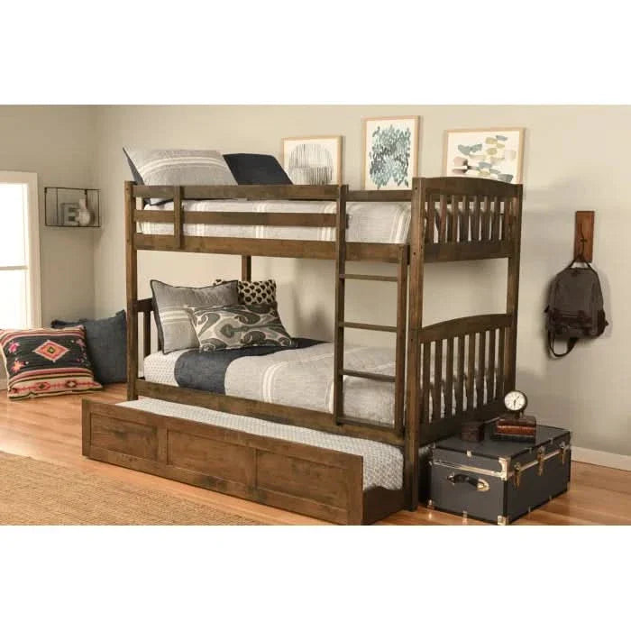 Twin Bunk Bed with Trundle - Craft Decor