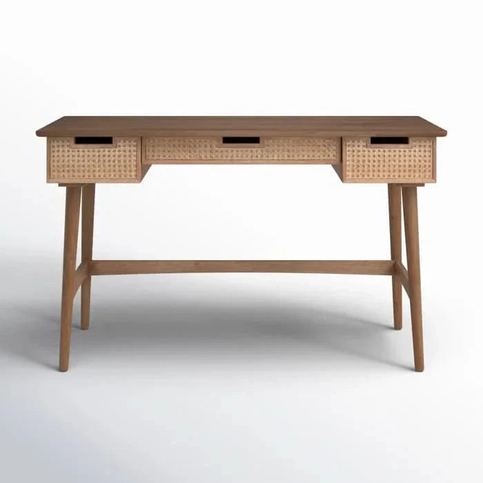 Desk with Cane Drawer Fronts