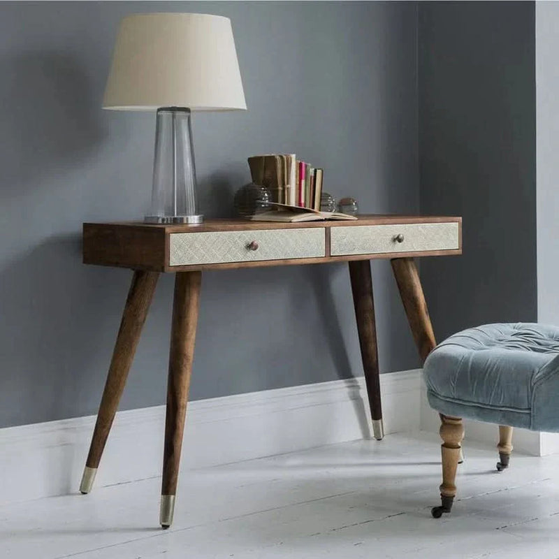 Dinvix Solid Wood Study Table - Craft Decor