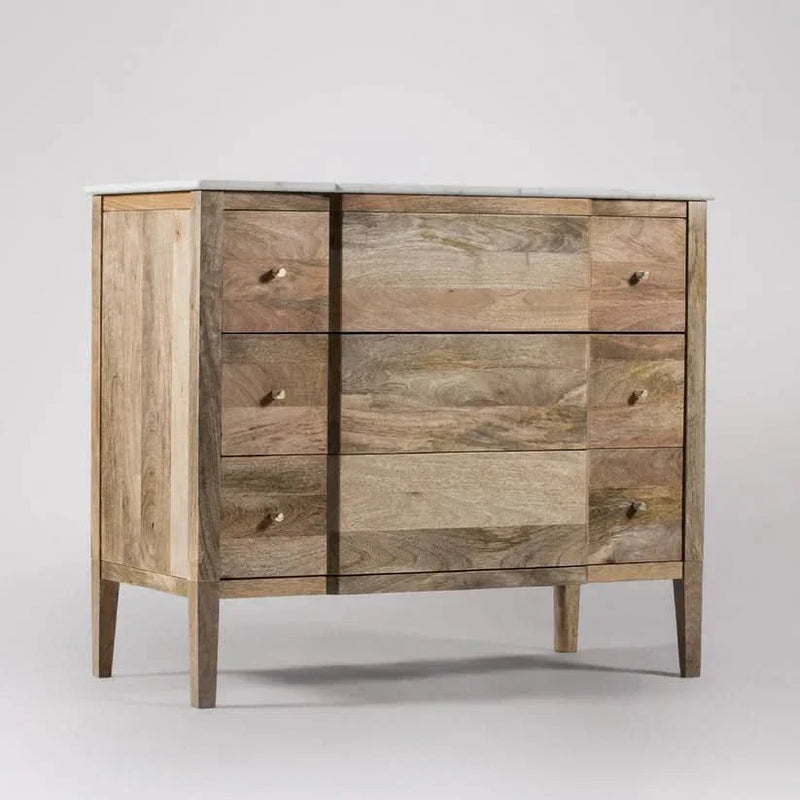 Zevin Chest of Drawer With Marble Top - Craft Decor