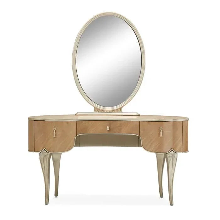 Kanuty Vanity with Mirror - Caramel - Wooden Empiro