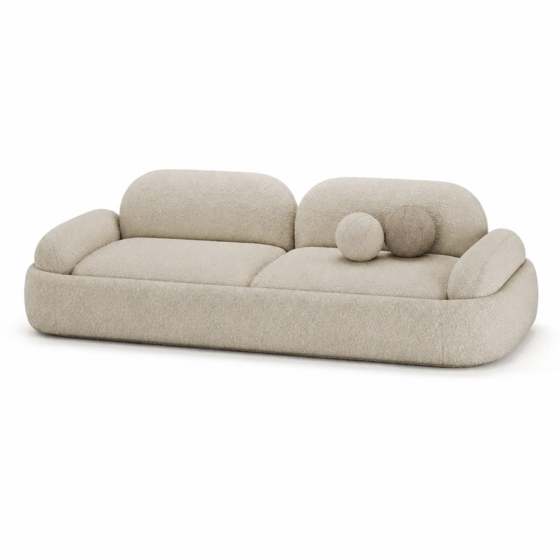 The Orbis Sofa — Luxury Modern Bouclé 3-Seater Sofa