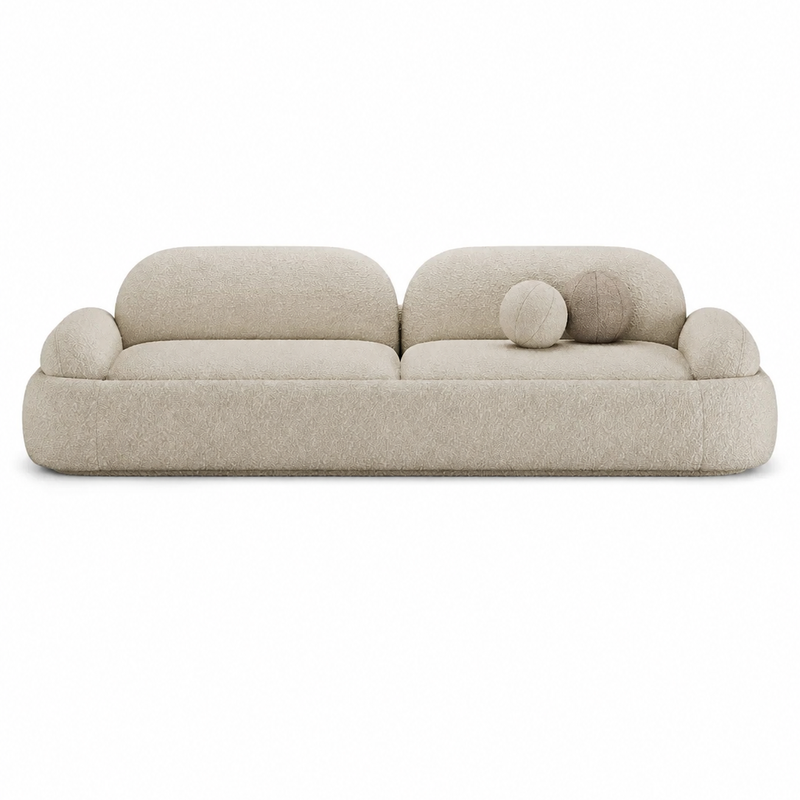 The Orbis Sofa — Luxury Modern Bouclé 3-Seater Sofa