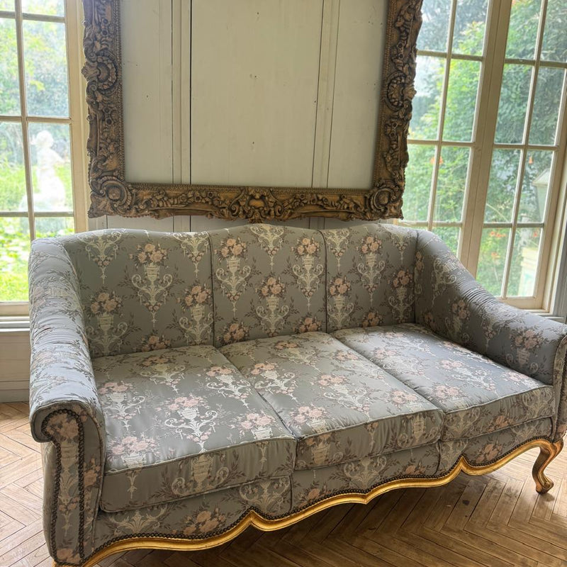 Sofa with a sleek Louis XV silhouette~