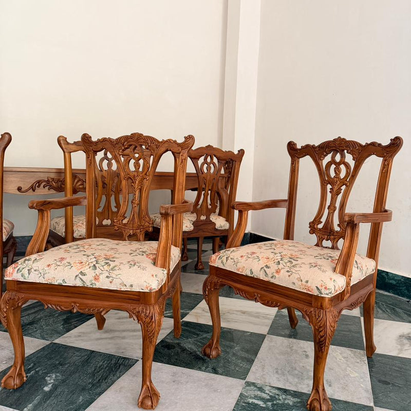 Louis XV transitional dining chairs~