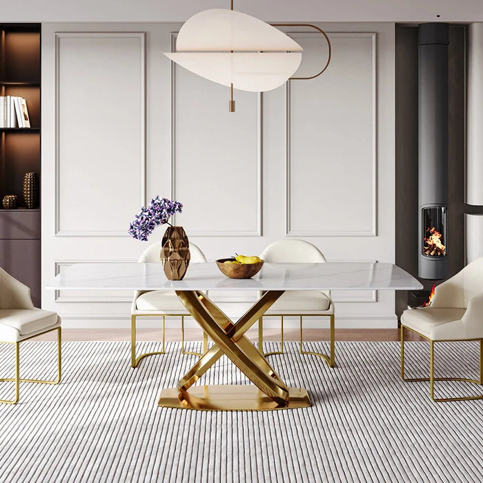 Crish Luxurious Modern Dining Set With Marble Top + part payment 2