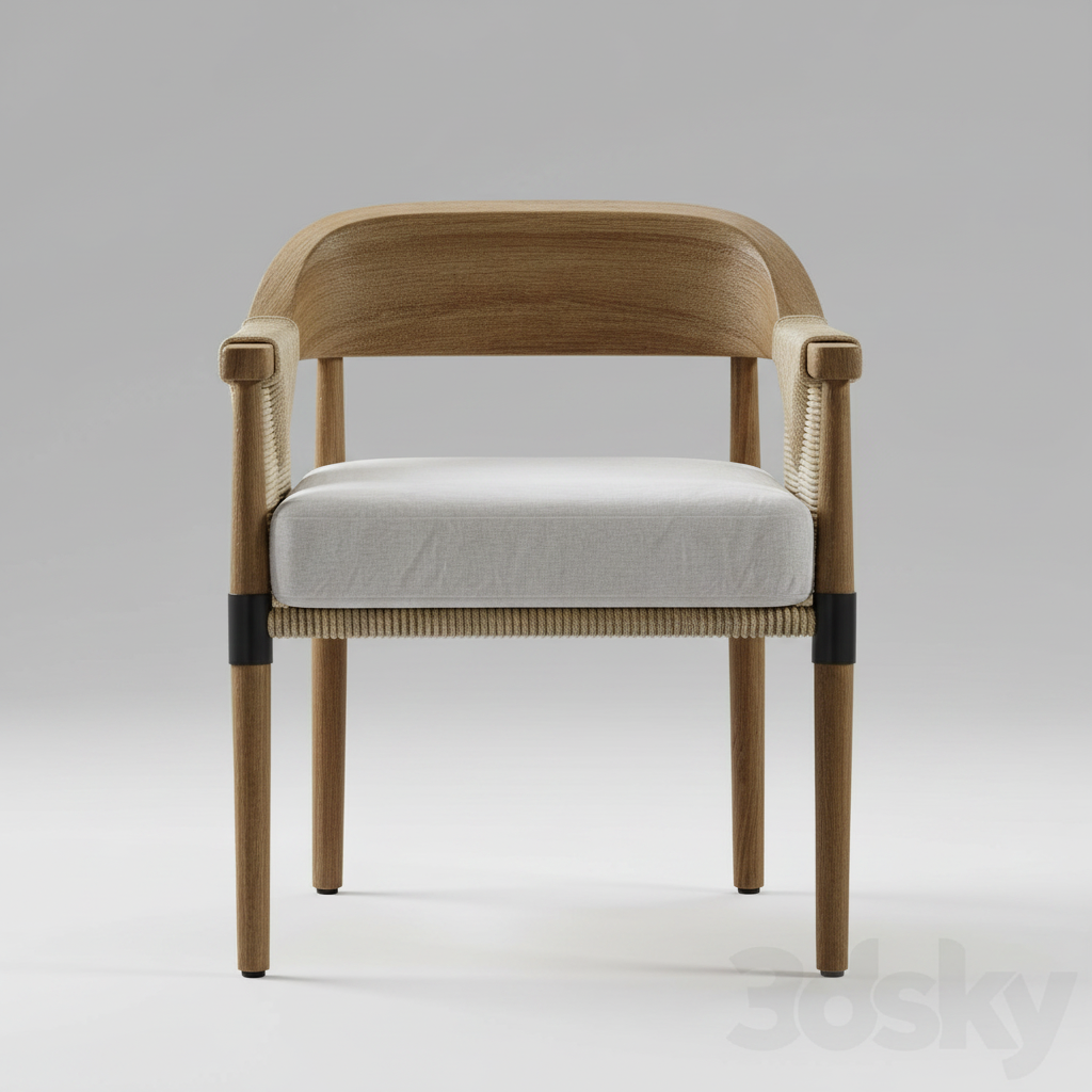 Driftwood Knot Chair – detail view
