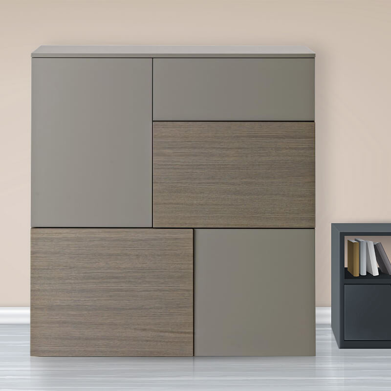 Georgia Modern Two-Tone Natural Grey Sideboard