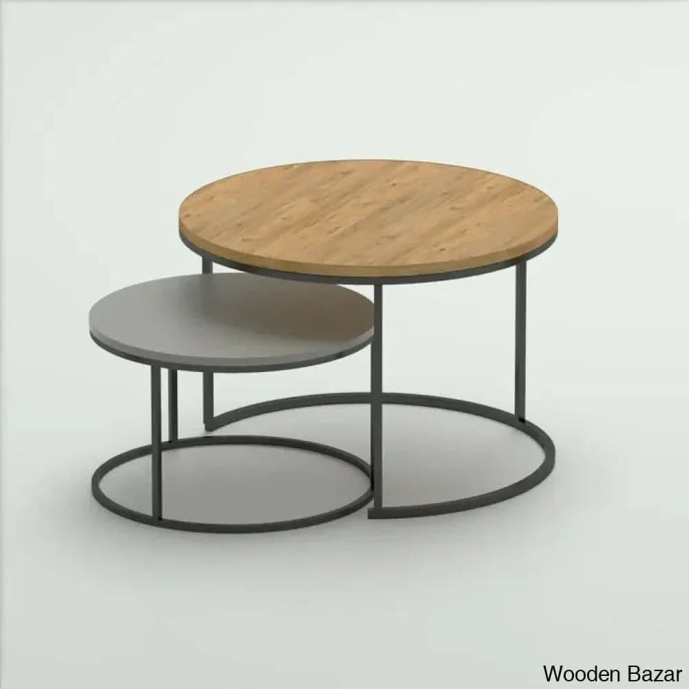 Aleyciha Coffee And Center Table (Set Of 2) Brown/Gray