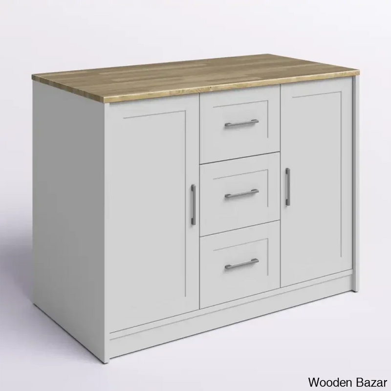 Allycia Kitchen Island Kitchen trolley cart cabinet kitchen island with storage