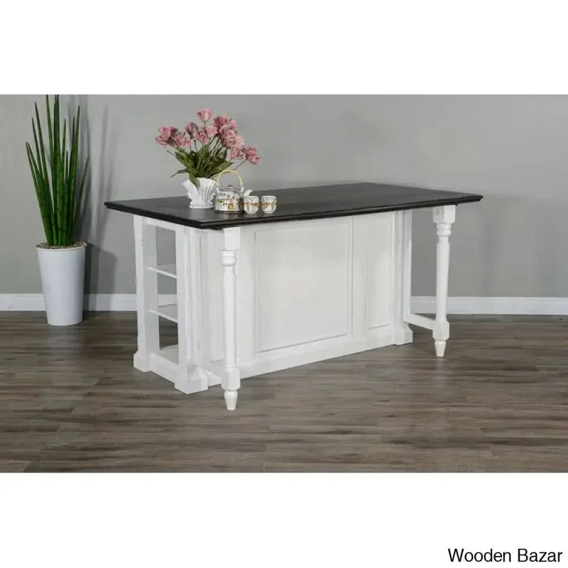 Almira Wood Kitchen Island Kitchen trolley cart cabinet kitchen island with storage