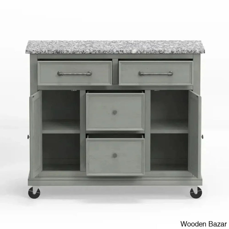Andilynn Kitchen Cart Kitchen trolley cart cabinet kitchen island with storage