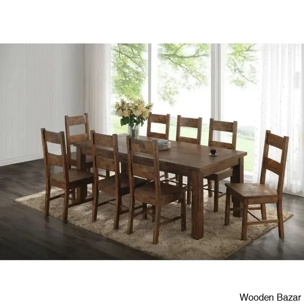 Arwen New 6 Seater & 8 Teak Wood Dining Set - Wooden Empiro