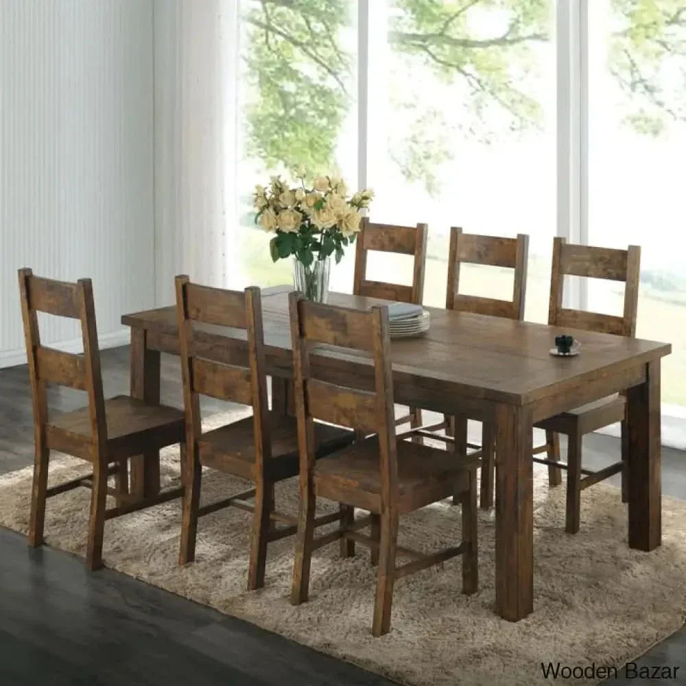 Arwen New 6 Seater & 8 Teak Wood Dining Set - Wooden Empiro