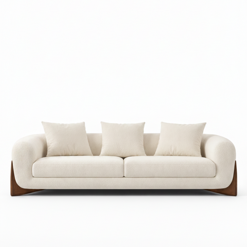 Aster Modern Luxury 2 Seater Boulce Sofa