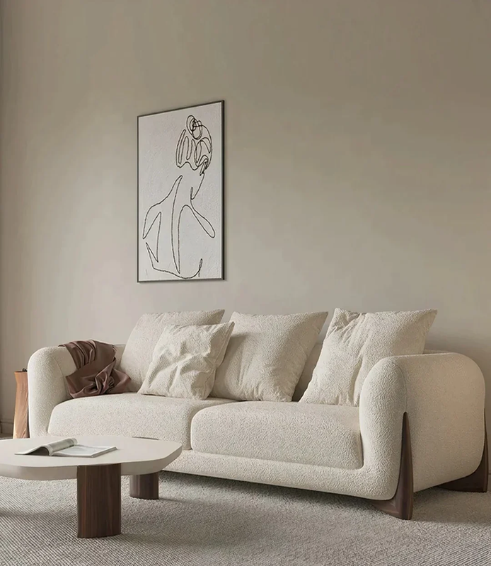 Aster Modern Luxury 2 Seater Boulce Sofa