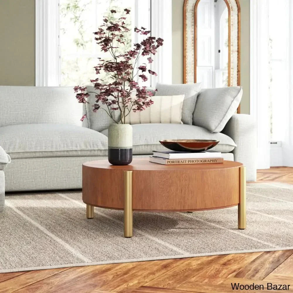 Asuka Coffee Table And Center Table Brown