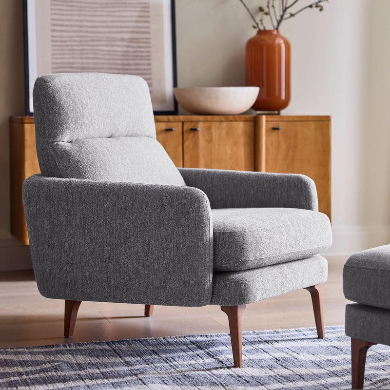 Ashwick Modern High Back Chair - Wooden Empiro