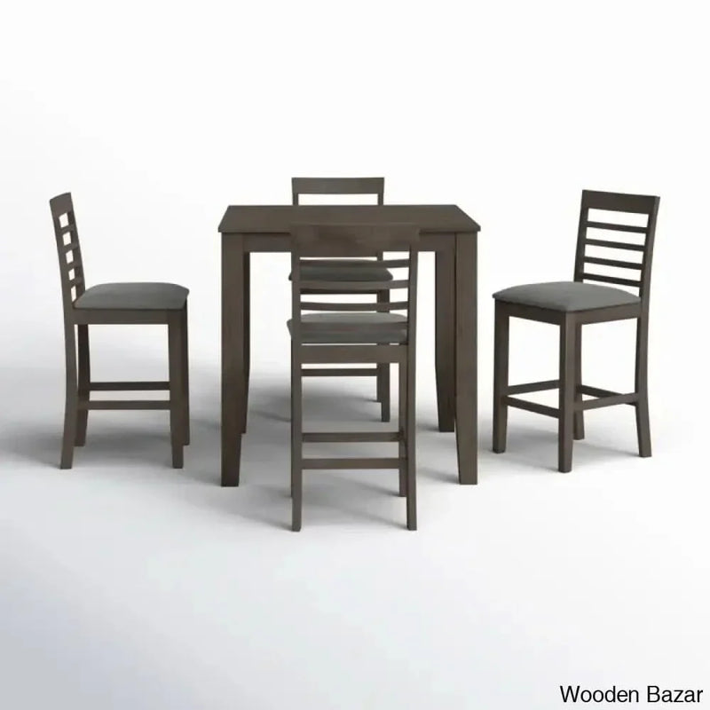 Axes New 4 Seater Wooden Dining Table Set- Wooden Empiro