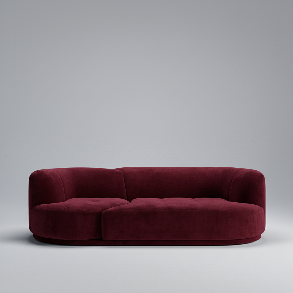 Prestige Sofa — Curved Modern Statement, made to order by Wooden Empiro — view 5