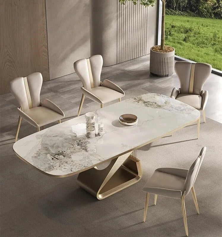 Momba Modern High End Luxury Dining Table Set