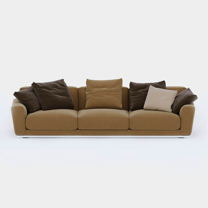 4 Seater Luxury Brown Sofa