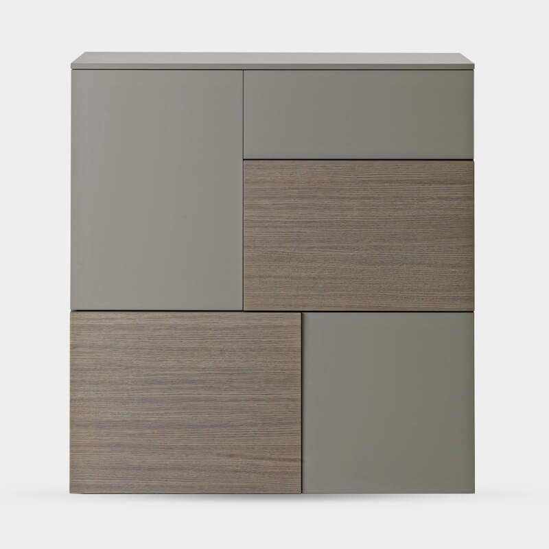 Georgia Modern Two-Tone Natural Grey Sideboard