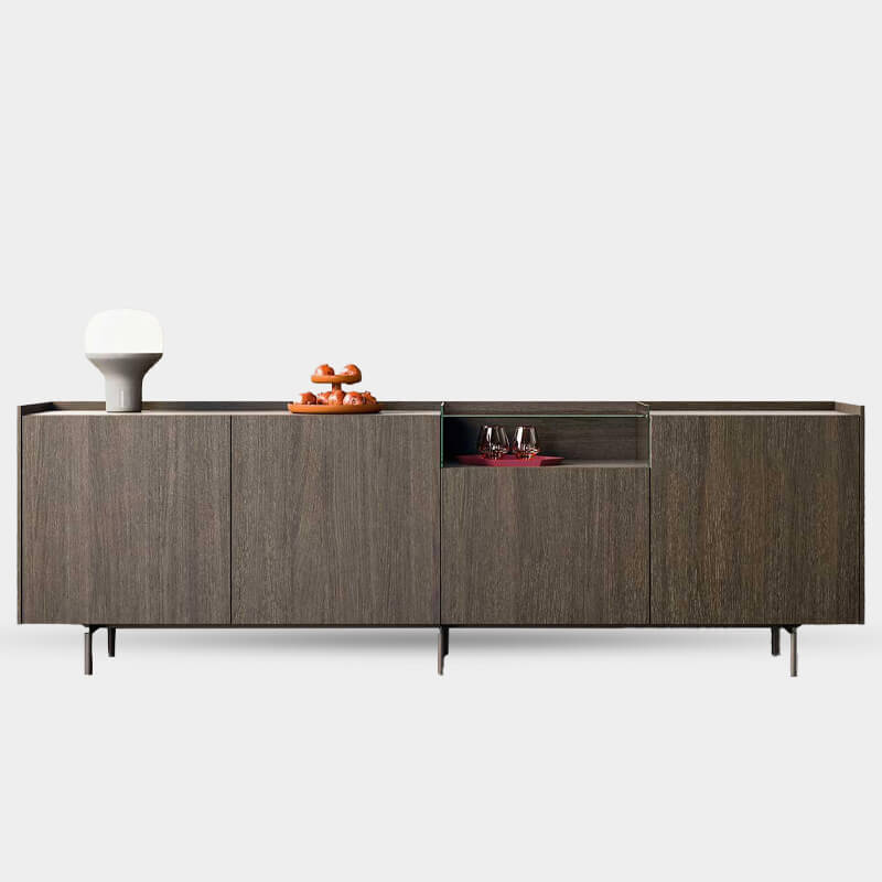 Modern TV Unit With Storage Cabinets