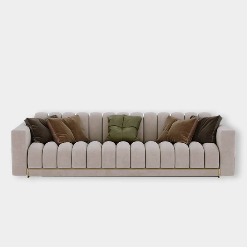 4 Seater Modern Sofa With Extra Cushioned Fabric