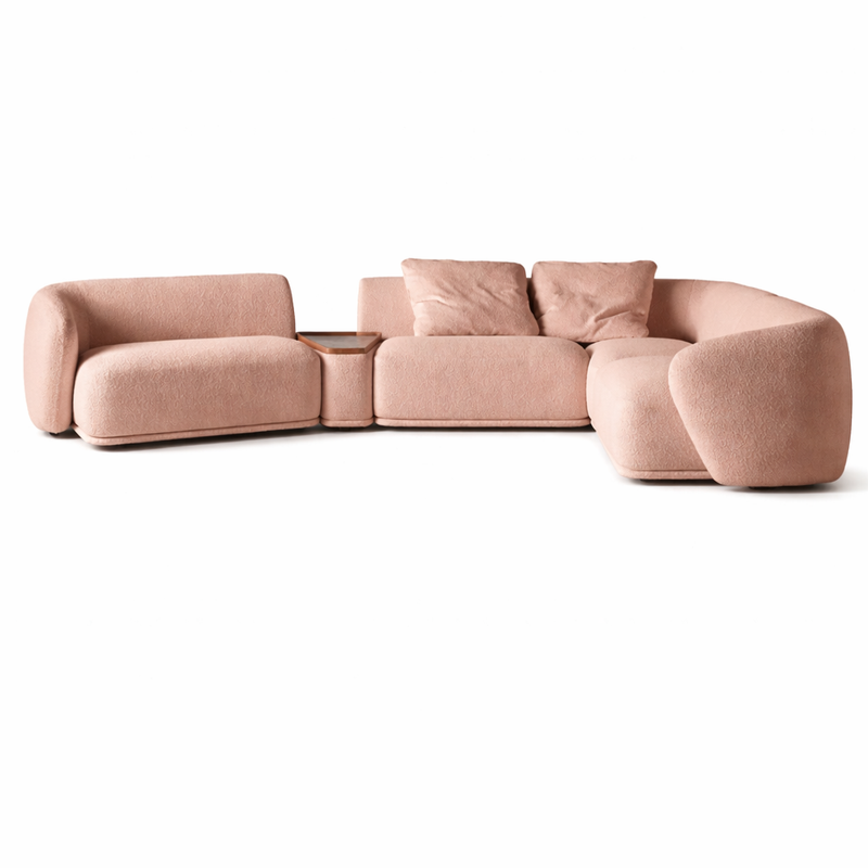 Rene Modern Boucle Sofa Set With Centre Table