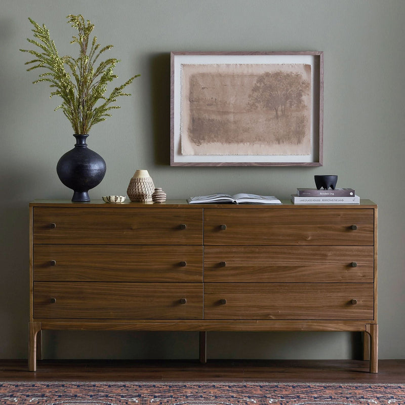 Rajker 6-Drawer Dresser - Wooden Empiro