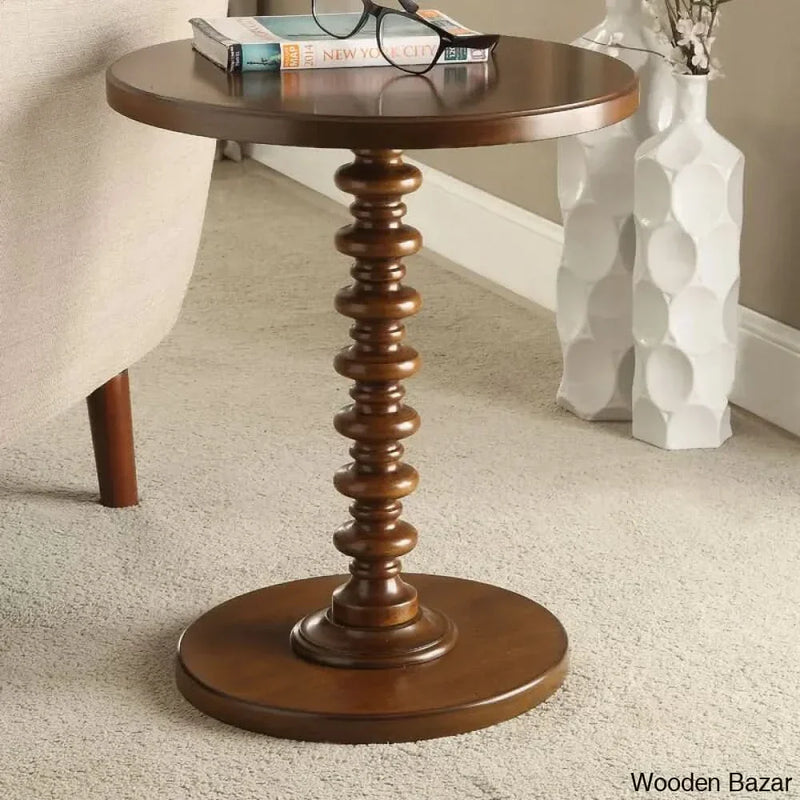 Beth Pedestal End Table