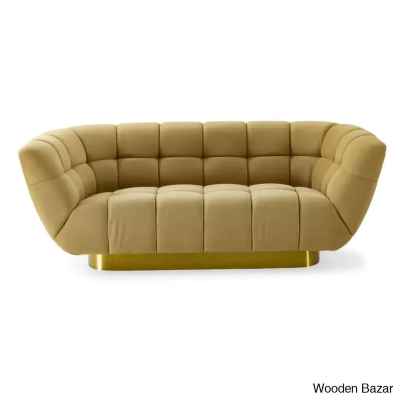 Birch 2 seater Luxury Upholstered Loveseat - Wooden Empiro