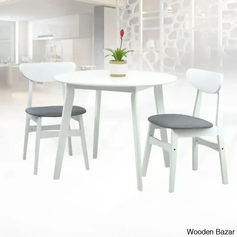 Blaan New 2 Seater Dining Table Set - Wooden Empiro Espresso