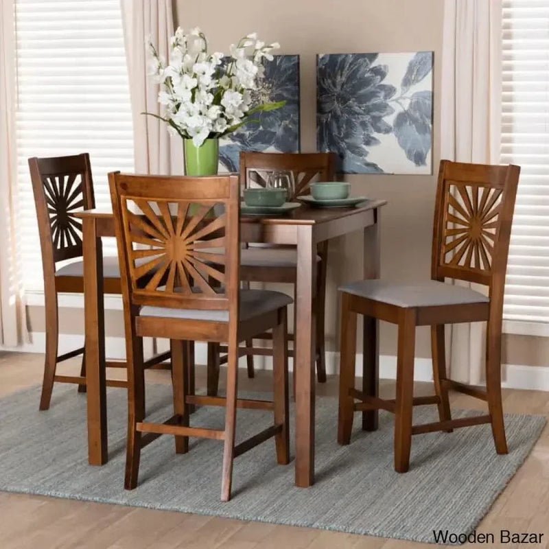 Blaine Wooden 4 Seater Dining table Set - Wooden Empiro