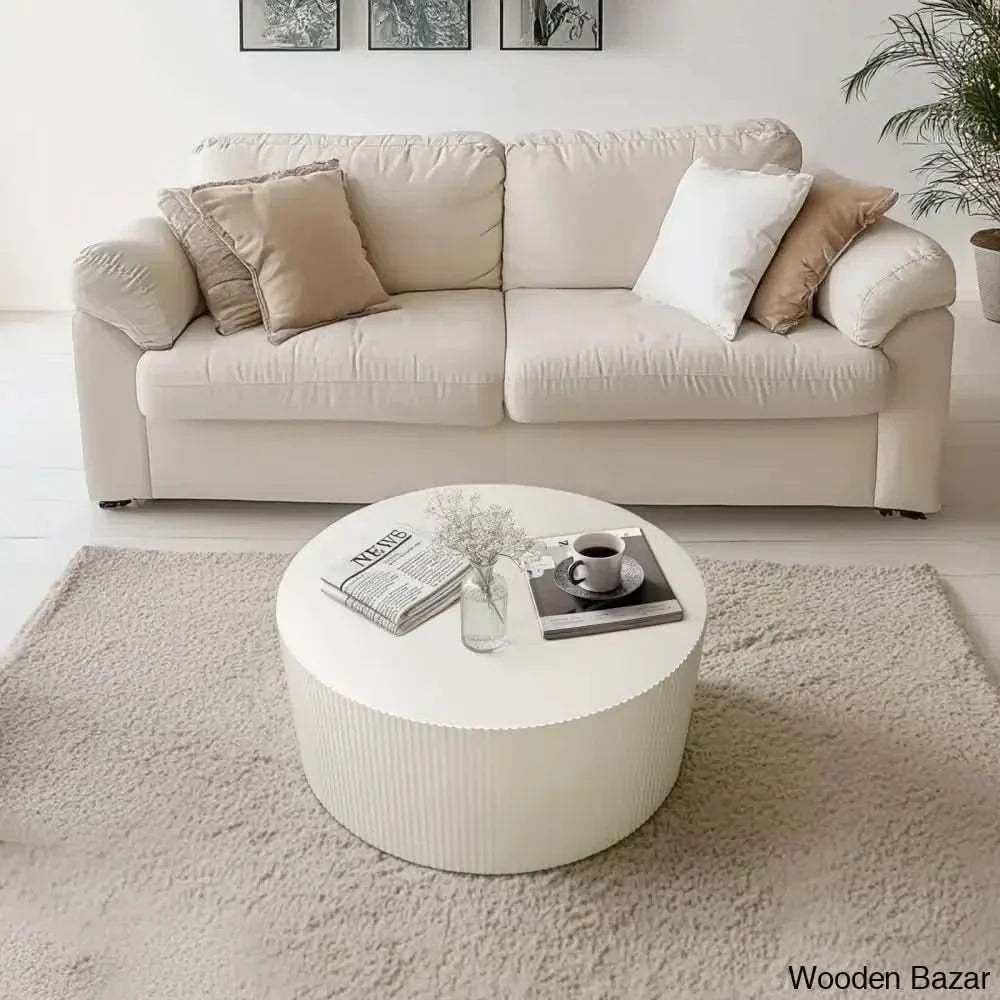 Bloxson Coffee Table And Center Table White / 13.78’’ H X 35.83’’ L W